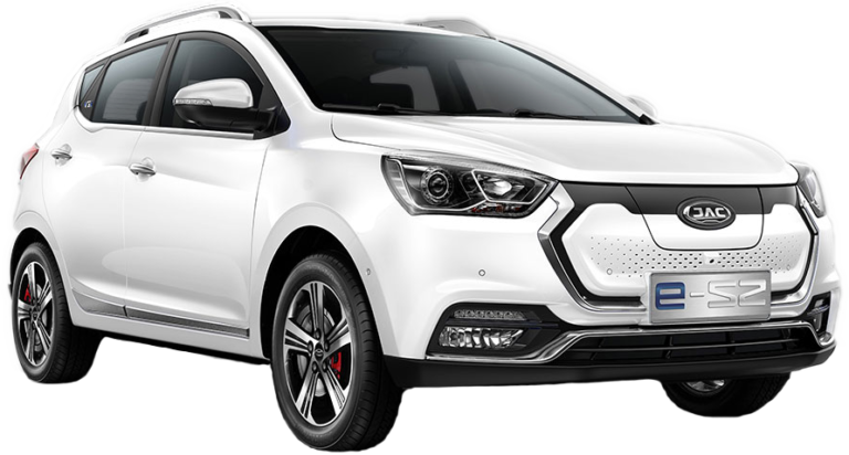 JAC e-S2 in weiss von vorne Seite
